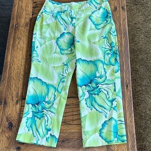 Herman Geist Floral Crop Pants